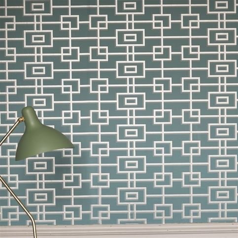 Rheinsberg Teal Wallcovering by Designers Guild