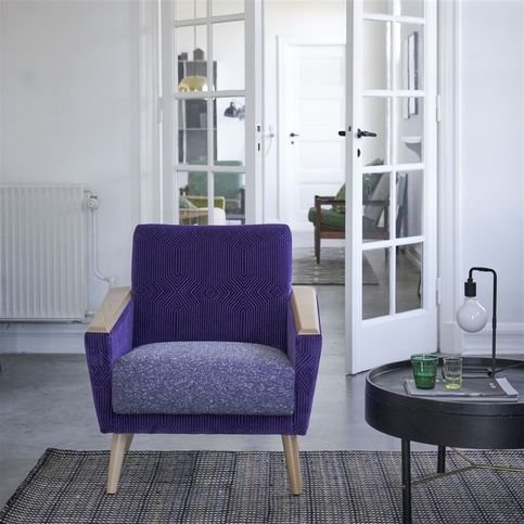 Roxburgh Violet Fabric by Designers Guild