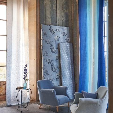 Savoie Cobalt Fabric by Designers Guild