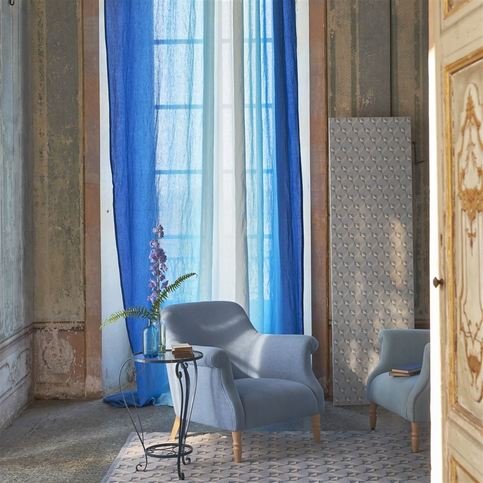 Savoie Cobalt Fabric by Designers Guild