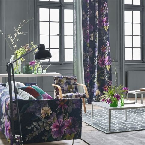 Shalimar Garden Amethyst Fabric by Designers Guild 