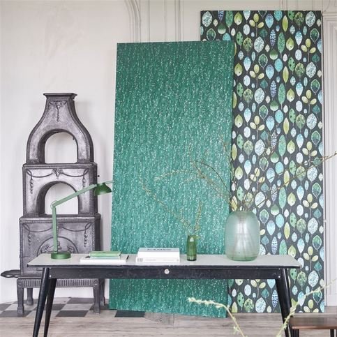 Shirakawa Viridian Wallcovering by Designers Guild