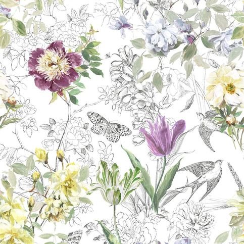 Sibylla Amethyst Fabric by Designers Guild