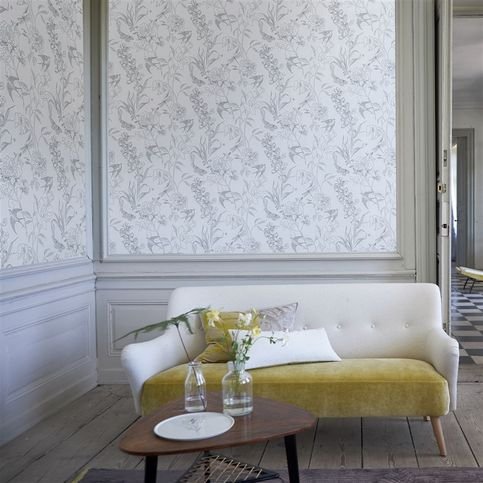 Sibylla Silver Wallpaper by Designers Guild  