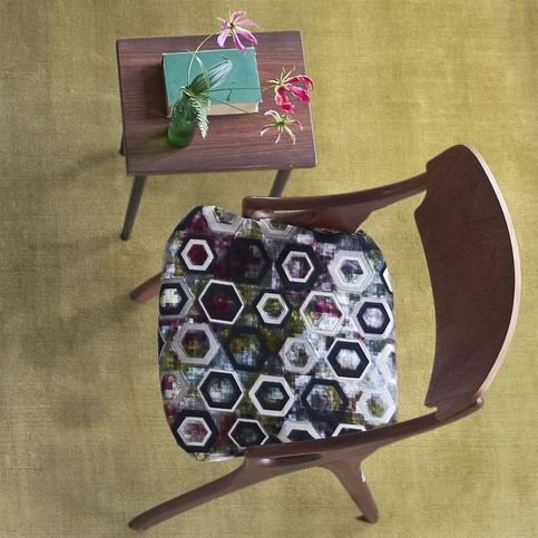 Sukhna Damson Fabric by Designers Guild 