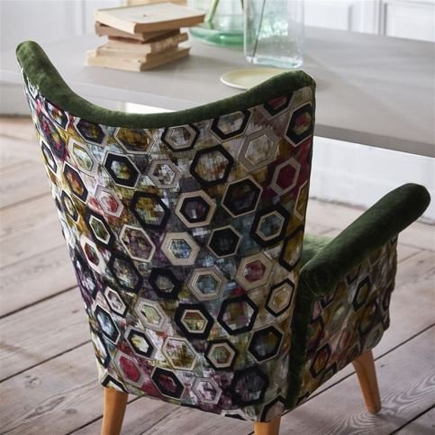 Sukhna Damson Fabric by Designers Guild 