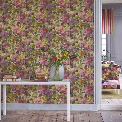 Surimono Berry Wallcovering by Designers Guild