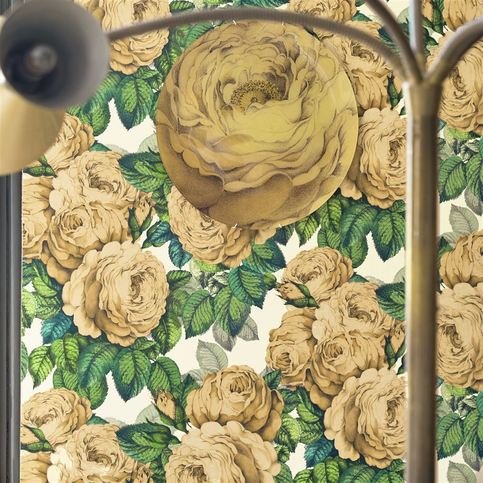 The Rose Sepia Wallcovering by Designers Guild
