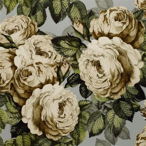 The Rose Steel Wallcovering by Designers Guild
