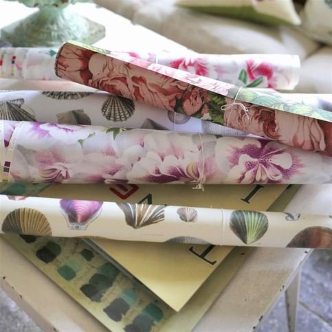 The Rose Tuberose Wallcovering by Designers Guild