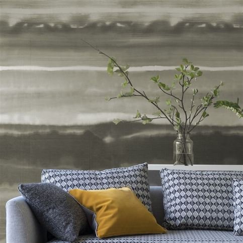 Ukiyoe Graphite Wallcovering by Designers Guild 