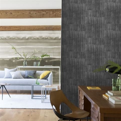 Ukiyoe Graphite Wallcovering by Designers Guild 