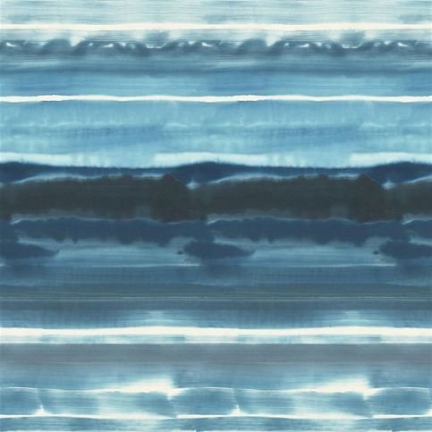 Ukiyoe Indigo Wallcovering by Designers Guild 