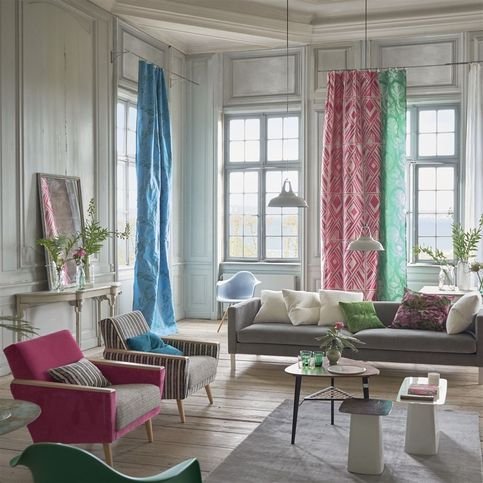 Valbonella Fuchsia Fabric by Designers Guild 