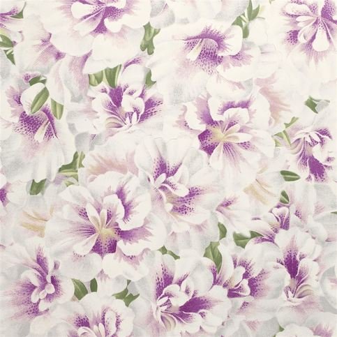 Variegated Azalea Violet Wallcovering by Designers Guild