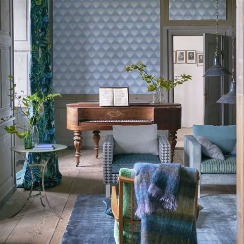 Veren Ocean Wallcovering by Designers Guild 