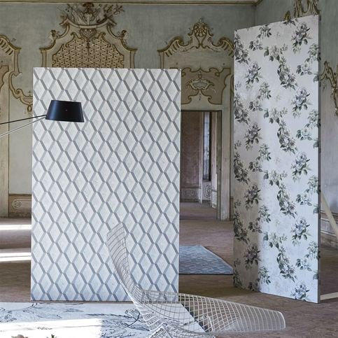 Victorine Cloud Wallcovering by Designers Guild