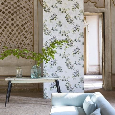 Victorine Cloud Wallcovering by Designers Guild