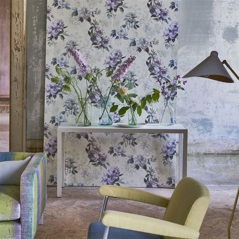 Victorine Vanilla Wallcovering by Designers Guild