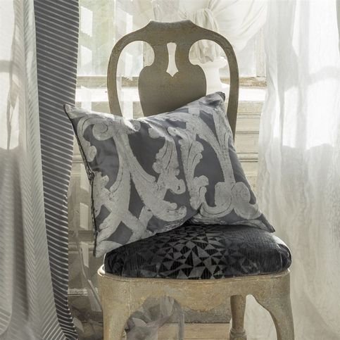 Voysey Graphite Fabric by Designers Guild
