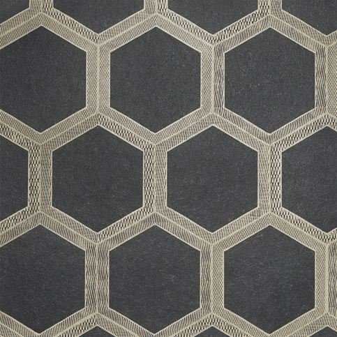 Zardozi Charcoal Wallcovering by Designers Guild