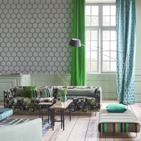Zardozi Eau De Nil Wallcovering by Designers Guild