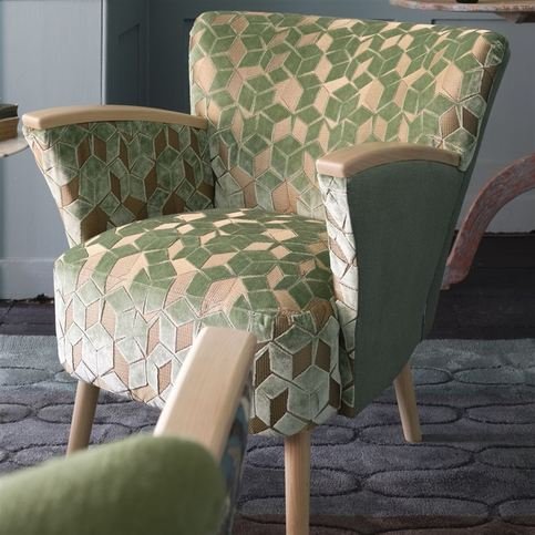 Fitzrovia Antique Jade Fabric by Designers Guild 
