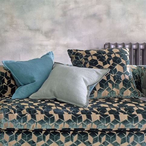 Fitzrovia Azure Fabric by Designers Guild 