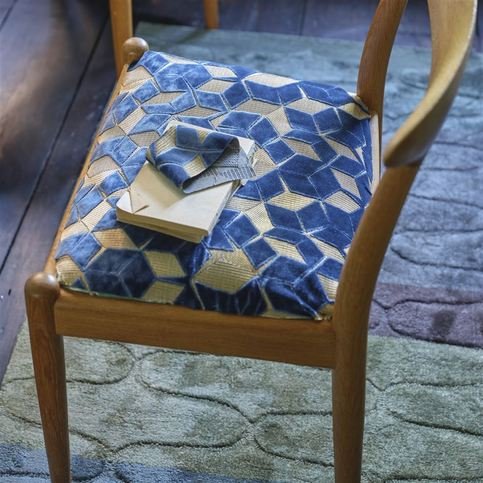 Fitzrovia Cerulean Fabric by Designers Guild 