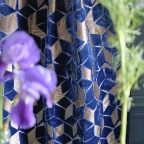 Fitzrovia Cerulean Fabric by Designers Guild 