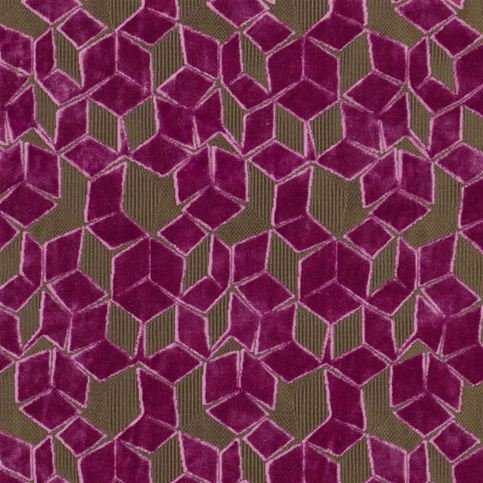 Fitzrovia Damson Fabric by Designers Guild 