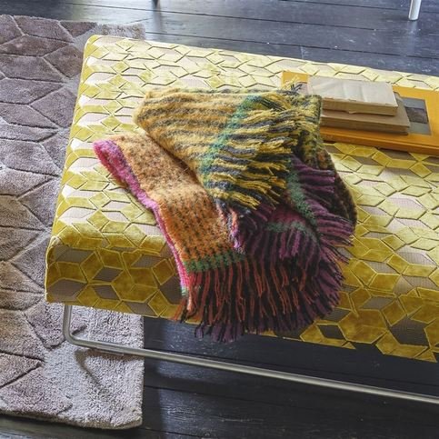 Fitzrovia Ochre Fabric by Designers Guild 