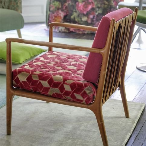 Fitzrovia Raspberry Fabric by Designers Guild 