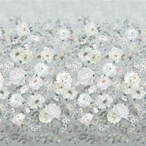 Fleur Blanche Platinum Wallcovering by Designers Guild