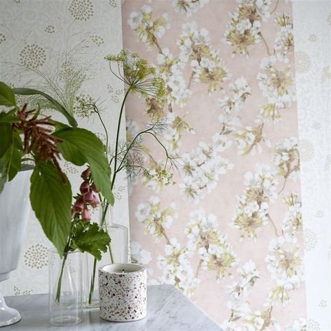 Fleur D Assam Cameo Wallcovering by Designers Guild