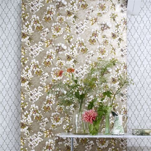 Fleur D Assam Copper Wallcovering by Designers Guild