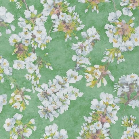 Fleur D Assam Emerald Wallcovering by Designers Guild