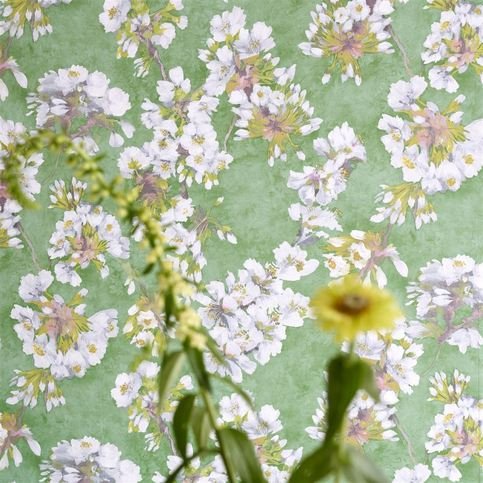 Fleur D Assam Emerald Wallcovering by Designers Guild