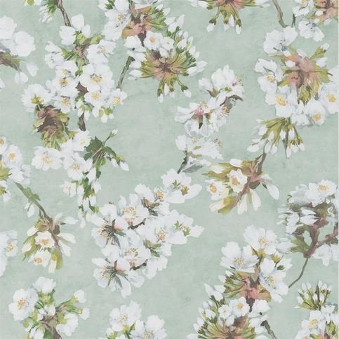 Fleur D Assam Platinum Wallcovering by Designers Guild