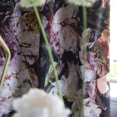 Fleur De Nuit Noir Fabric by Designers Guild 