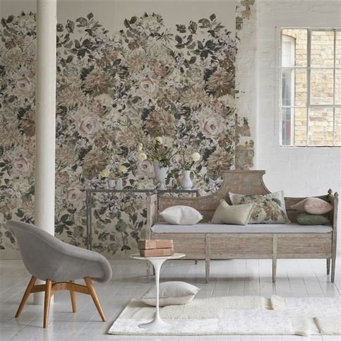 Fleurs D Artistes Chalk Wallcovering by Designers Guild