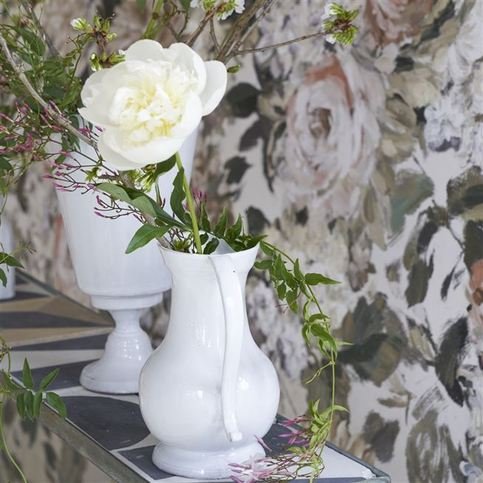 Fleurs D Artistes Chalk Wallcovering by Designers Guild