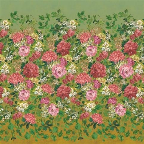 Fleurs D Artistes Terracotta Wallcovering by Designers Guild