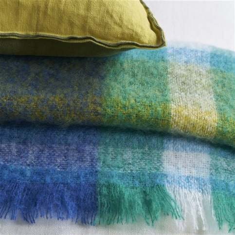 Fontaine Cobalt Throw by Designers Guild