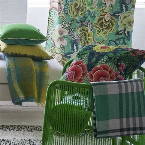 Fontaine Cobalt Throw by Designers Guild