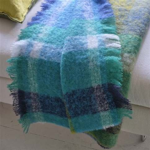 Fontaine Cobalt Throw by Designers Guild