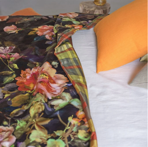 Gertrude Rose Sepia Fabric by Designers Guild 