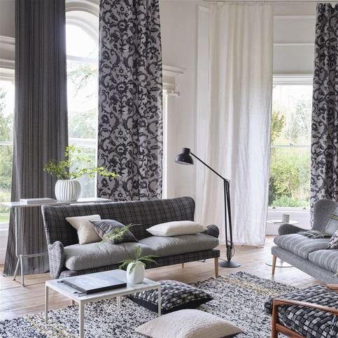 Guerbois Charcoal Fabric by Designers Guild 