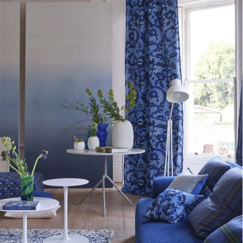 Guerbois Cobalt Fabric by Designers Guild 