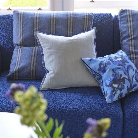 Haldon Indigo Fabric by Designers Guild 